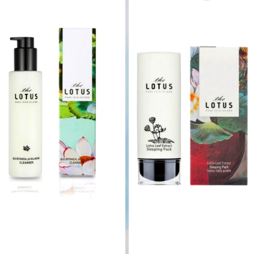1 left! The Pure Lotus Cleanser & Sleeping Mask Set NWB
